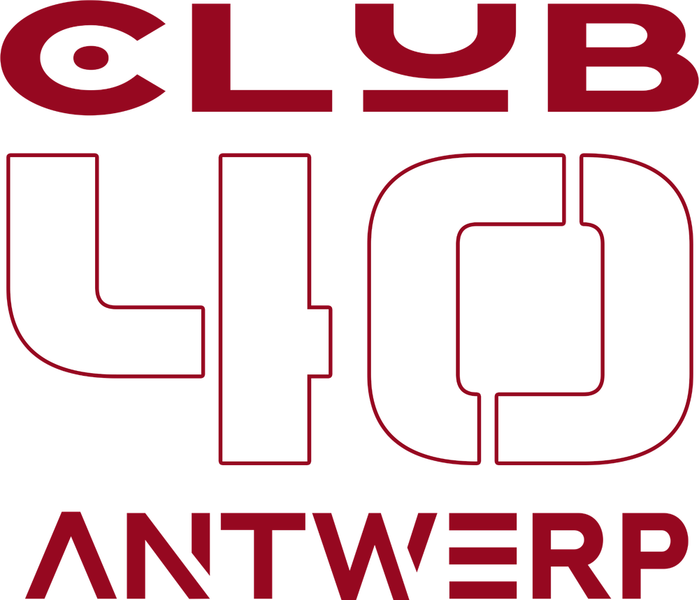 Club 40 Antwerp — typografisch logo