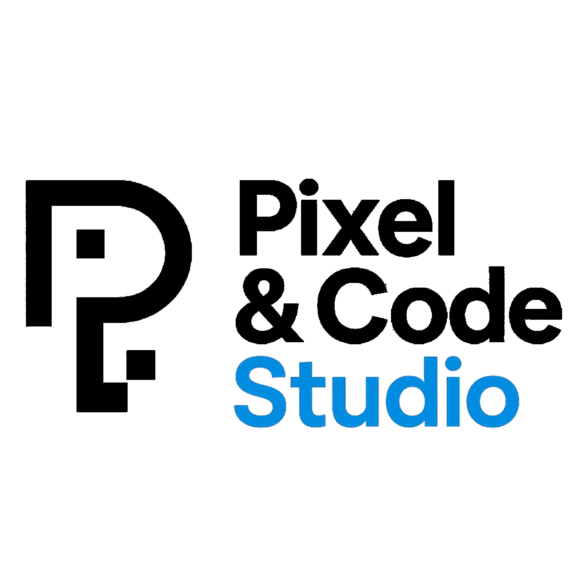 Pixel & Code Studio — logo & woordmerk