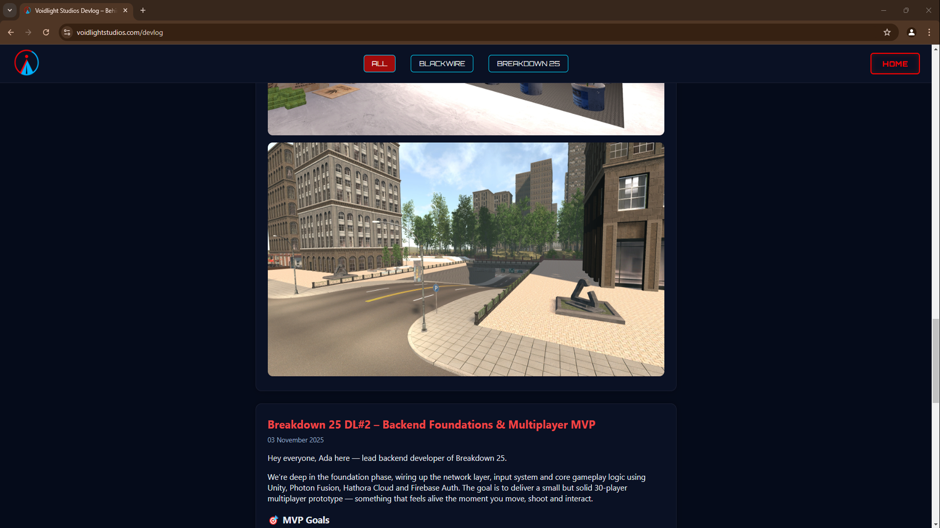 Voidlight Studios — devlog